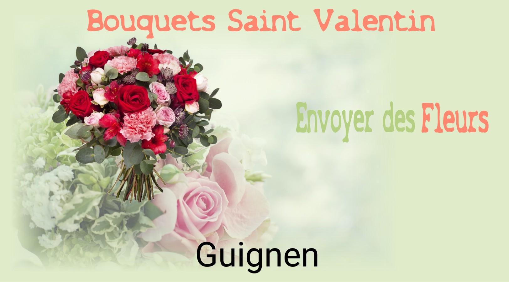 Roses de Saint-Valentin livrées à Guignen